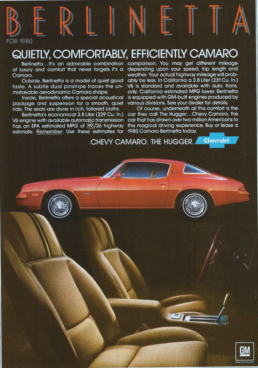 1980 Chevrolet Auto Advertising